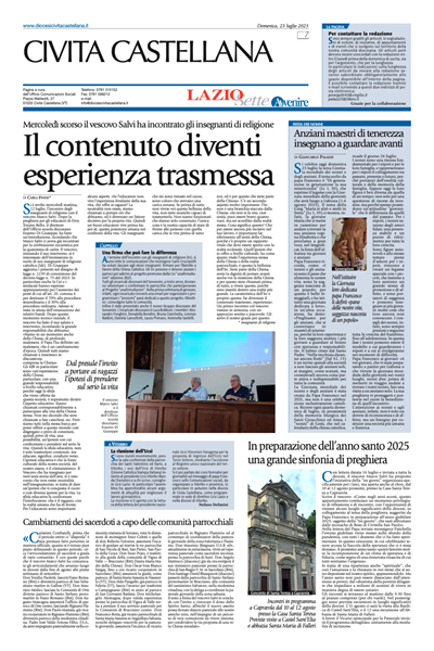 Avvenire - pagina diocesana del 23/07/2023